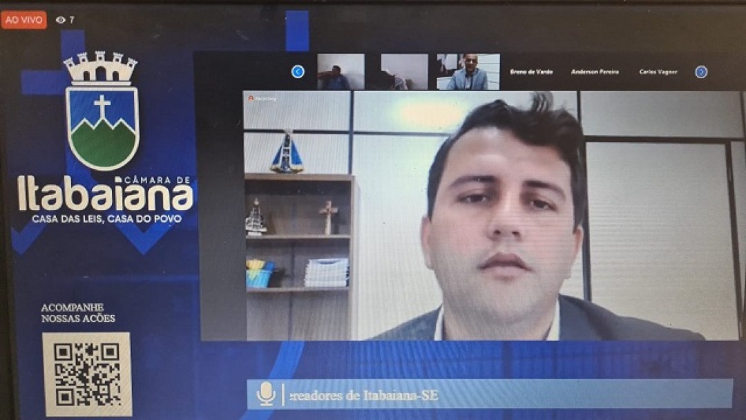CÂMARA DE VEREADORES DE ITABAIANA – SESSÃO ORDINÁRIA 27/05/2021