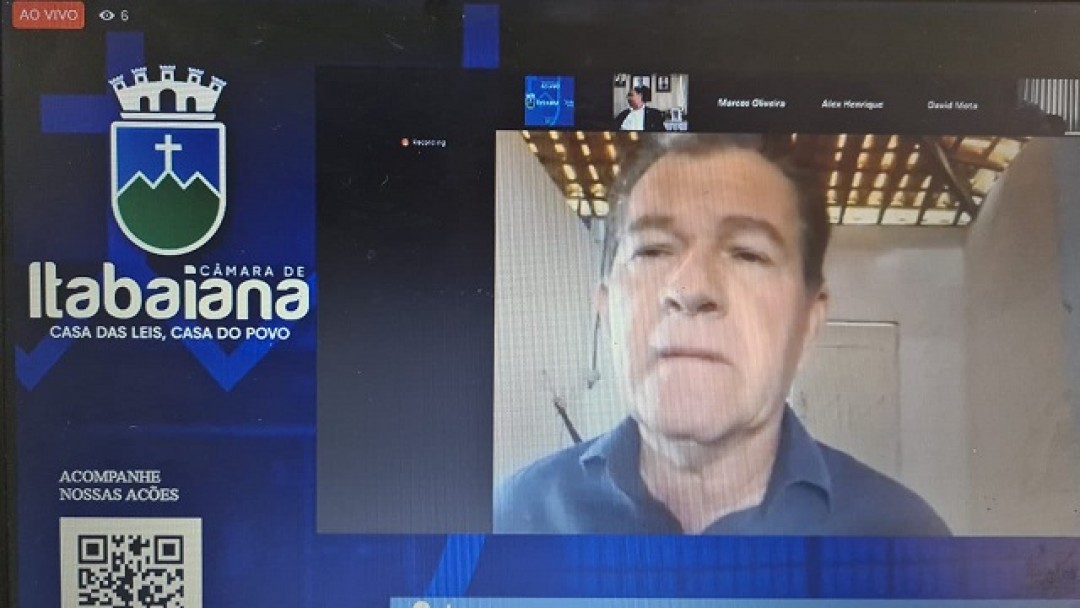 CÂMARA DE VEREADORES DE ITABAIANA – SESSÃO ORDINÁRIA 27/05/2021