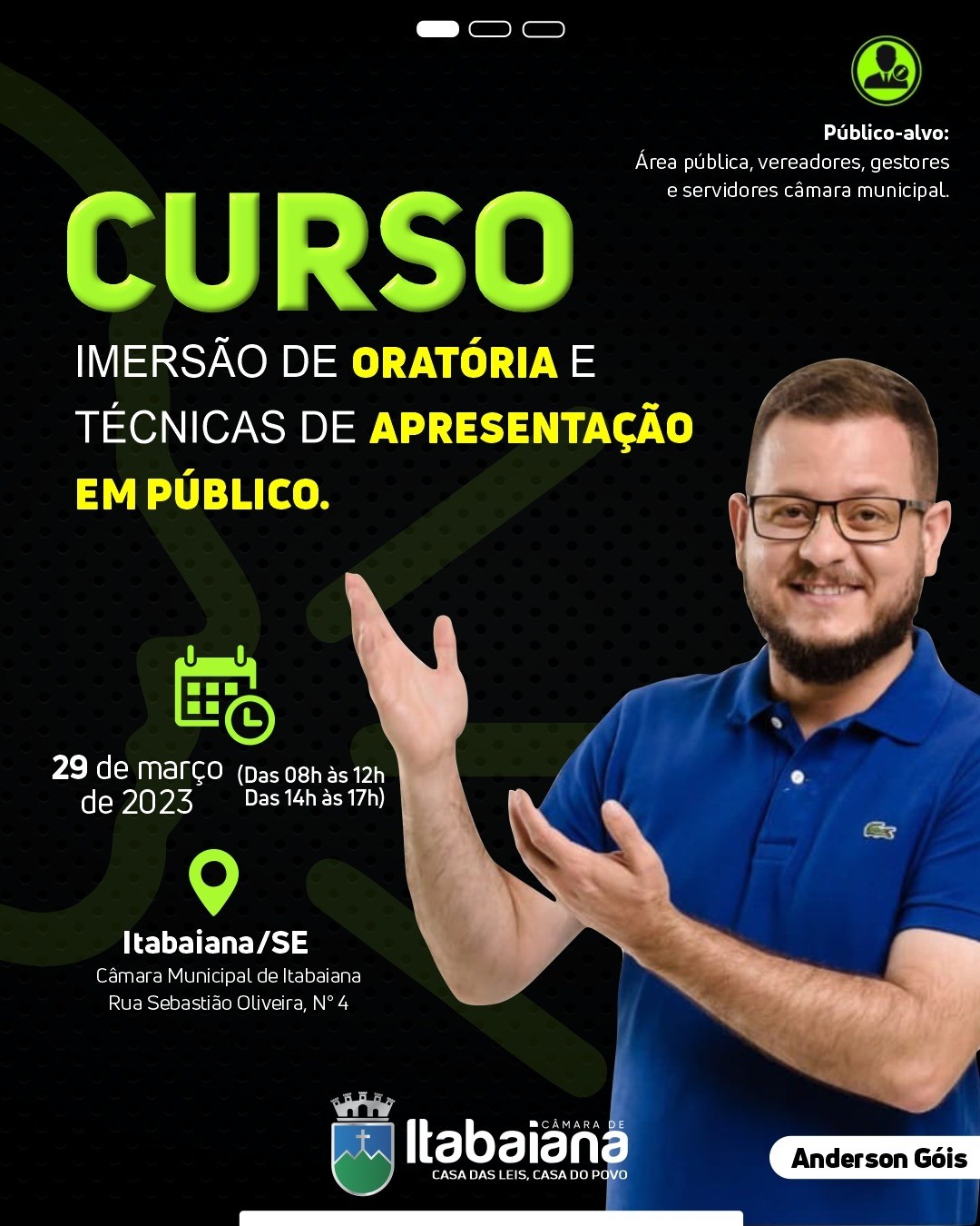 Escola do Legislativo promove curso “Imersão de Oratória e Técnicas de Apresentação em Público”