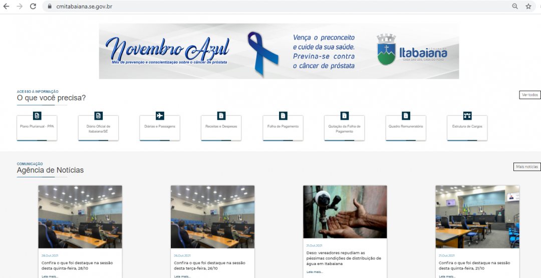 Modernização: Câmara lança novo portal e facilita acesso à informação