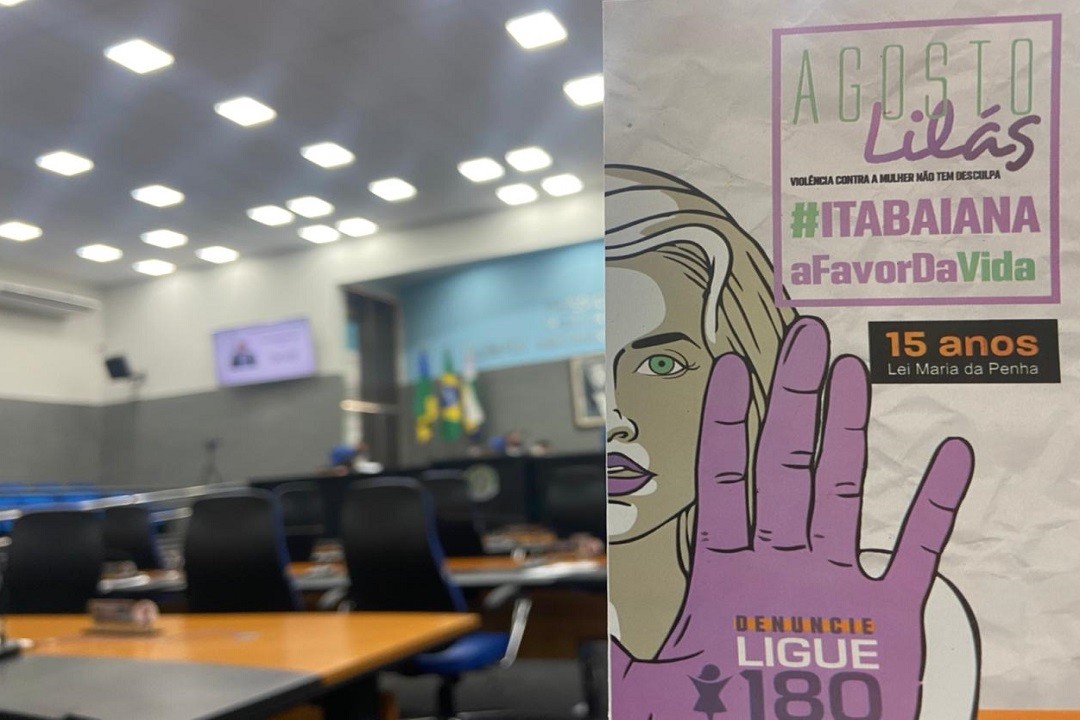 Agosto Lilás: violência contra mulher é tema de debate na Câmara de Itabaiana