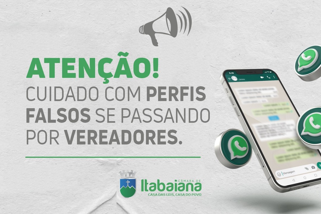 Câmara Municipal de Itabaiana alerta a população sobre práticas fraudulentas e reforça a importância da segurança digital