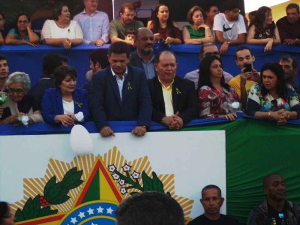 Vereador e presidente da Câmara Municipal José Teles de Mendonça prestigia Desfile Cívico de 07 de Setembro promovido pelo município